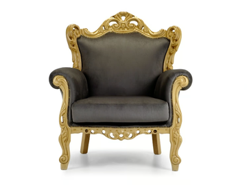 BAROKKO - Upholstered fabric armchair by Domingo Salotti - view 3